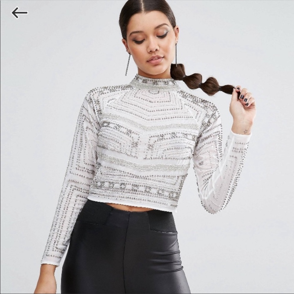 Asos embellished top